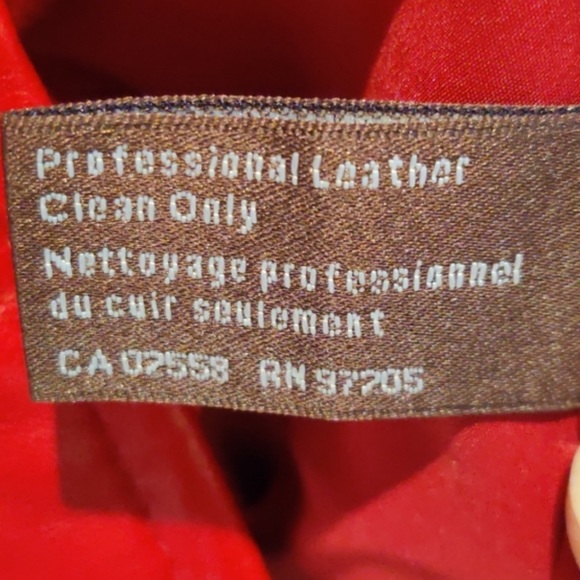 Red Leather women’s Jacket - Picture 6 of 6